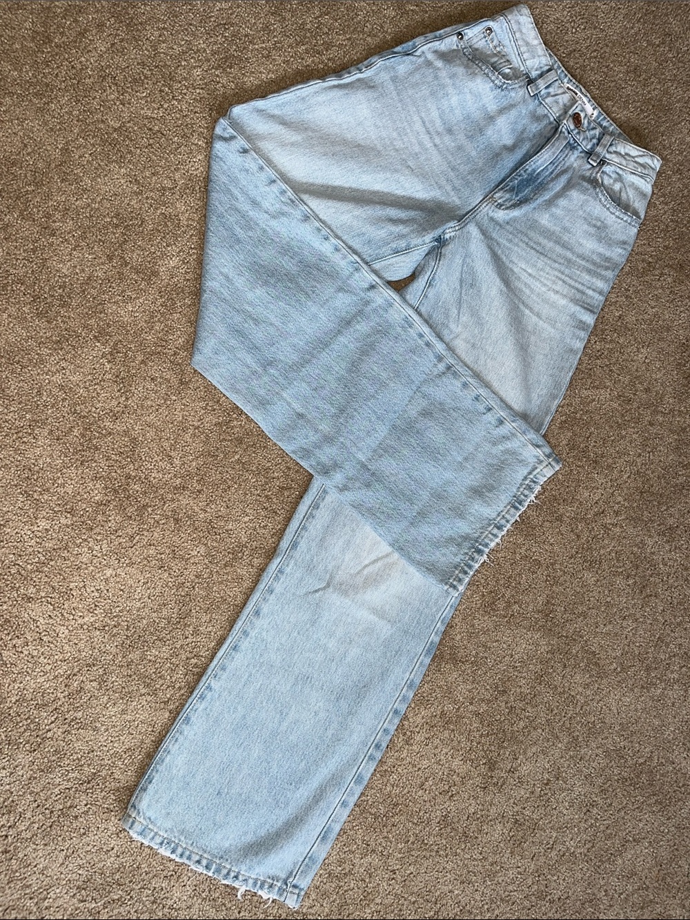 Garage denim Light Wash Straight Leg Jeans